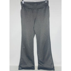 Under Armour Womens Sweatpants Small Gray Semi-Fitted Wide Leg UA Storm Pull On